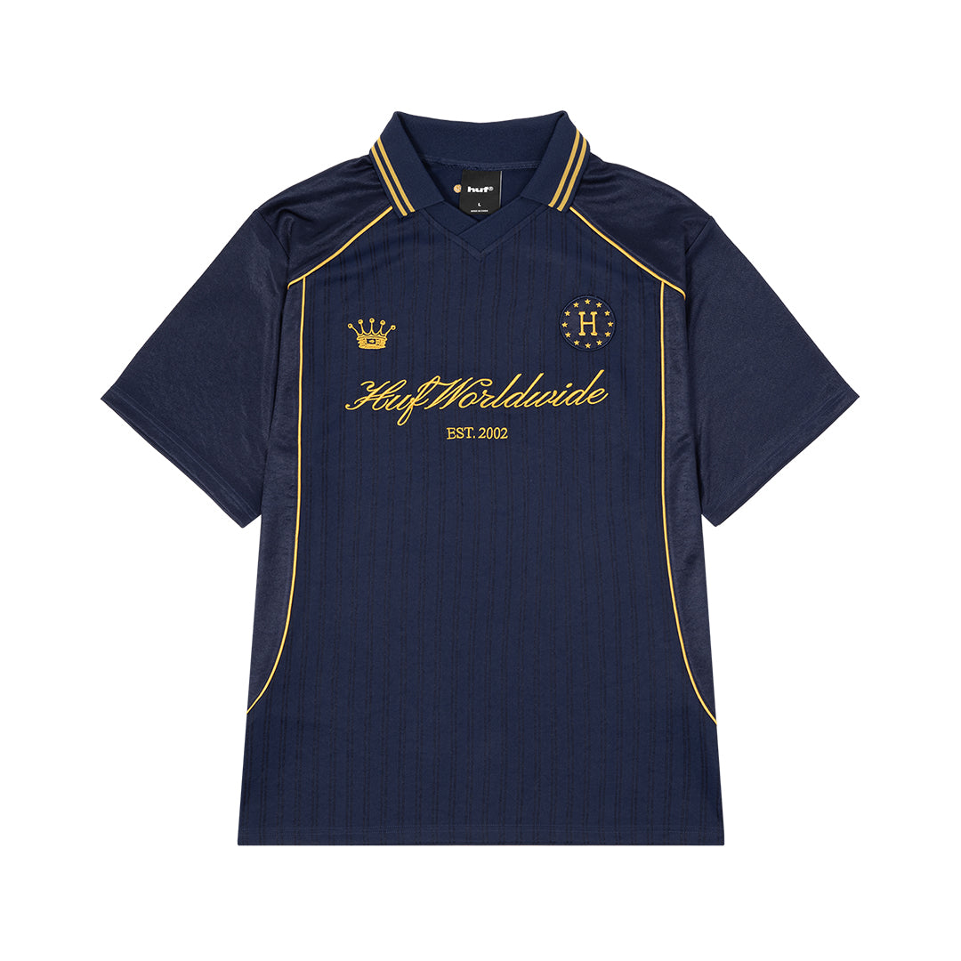 HUF WORLDWIDE（ハフ ワールドワイド）| ANTHEM JERSEY / NAVY | スノーボード・スケートボードのTACTICS JAPAN