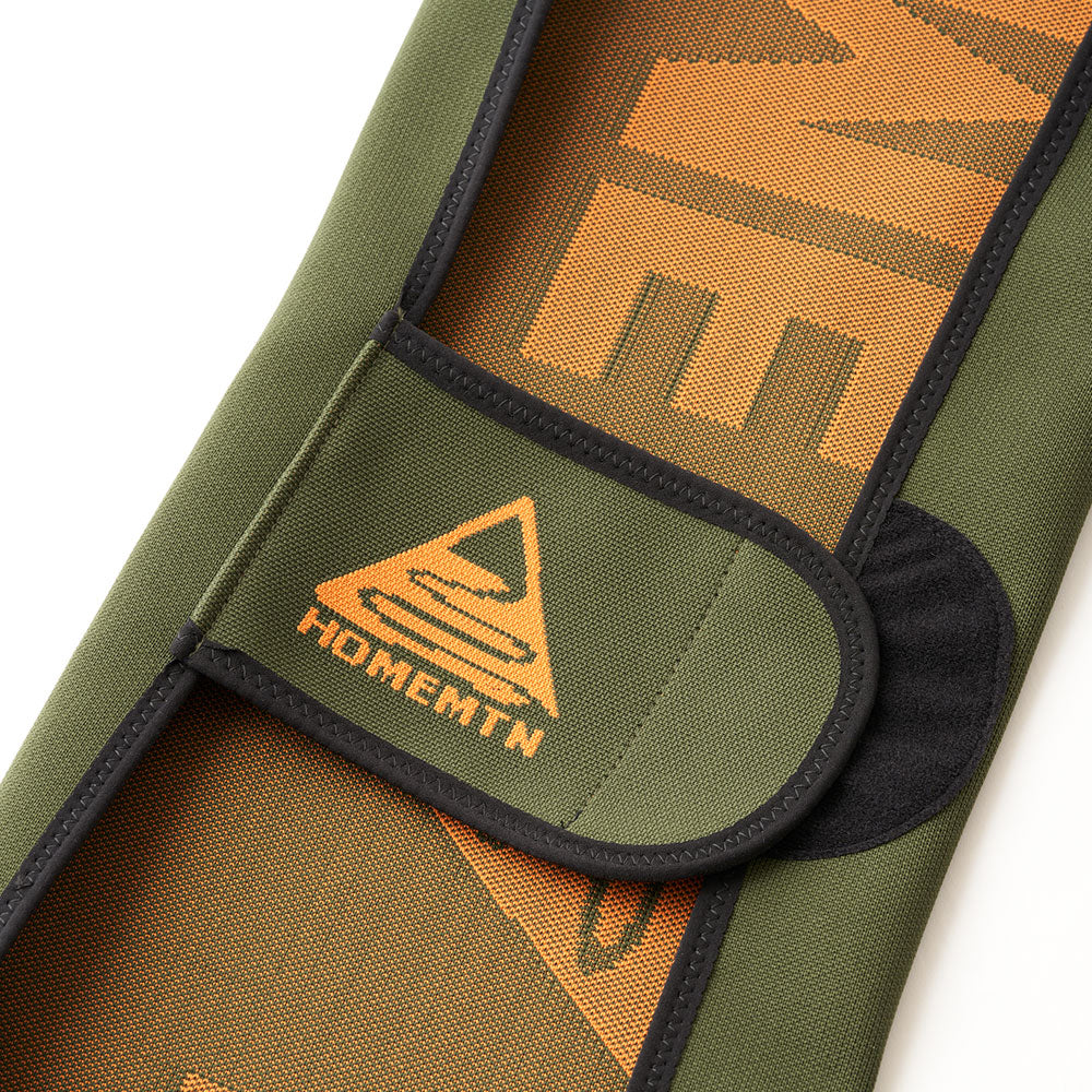 HOME MOUNTAIN（ホーム マウンテン）| KNIT BOARD COVER-STD LOGO / OLIVE/ORANGE | スノーボード・スケートボードのTACTICS JAPAN