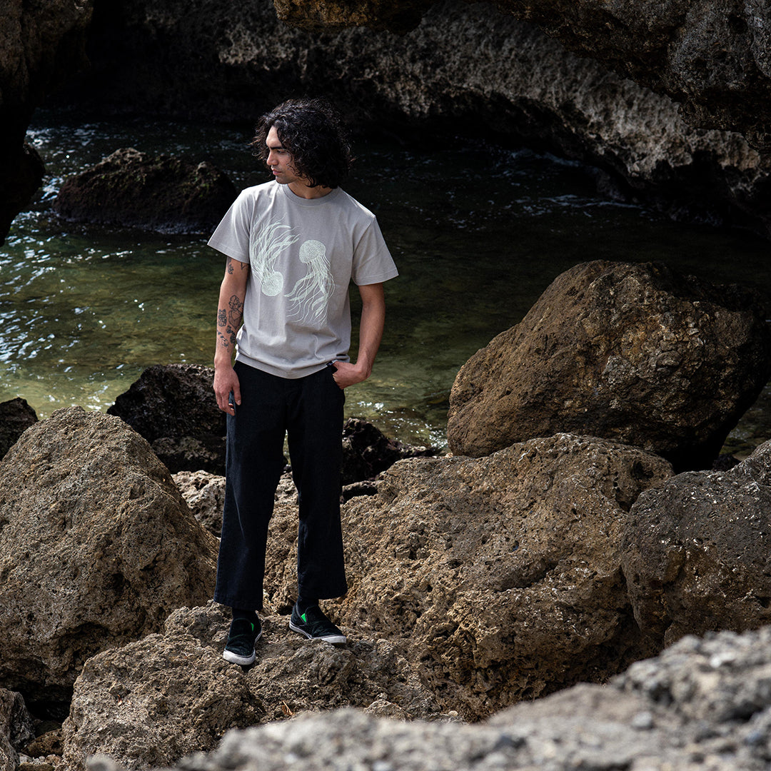 TIMESCAN（タイムスキャン）| KURAGE T-SHIRTS / SILVER GRAY | スノーボード・スケートボードのTACTICS JAPAN