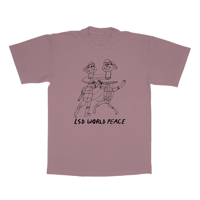 LSD WORLD PEACE TEE / Mauve