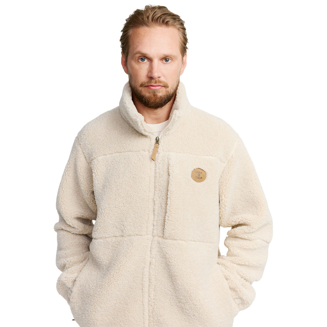 FORUM SNOWBOARDS（フォーラム スノーボード）| MAKIA X FORUM DONNER FLEECE JACKET / CREAM | スノーボード・スケートボードのTACTICS JAPAN