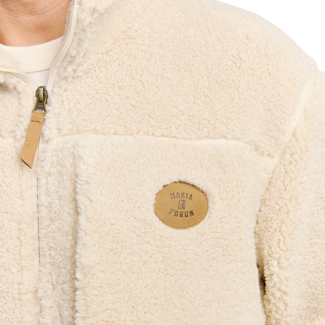 FORUM SNOWBOARDS（フォーラム スノーボード）| MAKIA X FORUM DONNER FLEECE JACKET / CREAM | スノーボード・スケートボードのTACTICS JAPAN