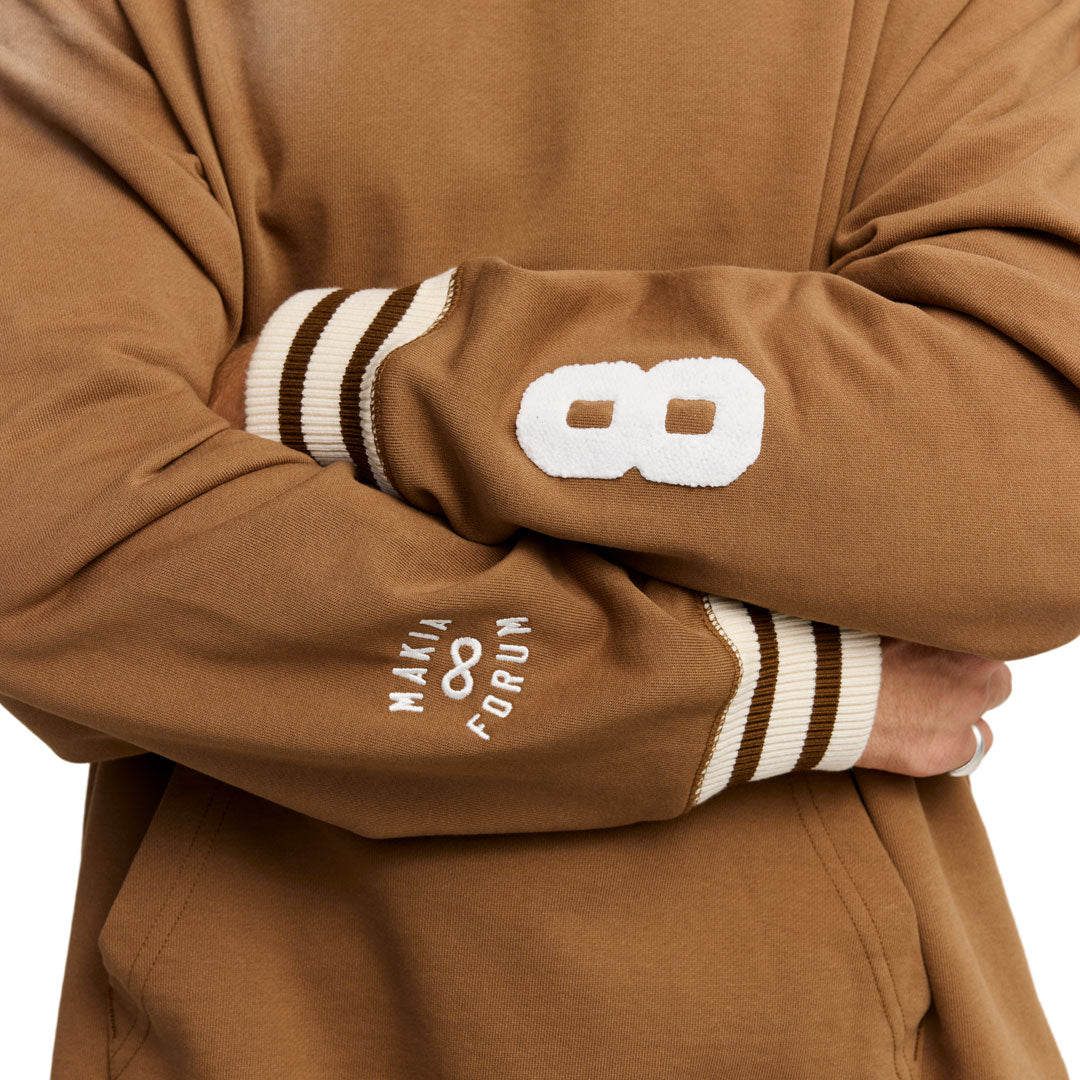 FORUM SNOWBOARDS（フォーラム スノーボード）| MAKIA X FORUM FERNIE HOODED SWEATSHIRT / BROWN | スノーボード・スケートボードのTACTICS JAPAN