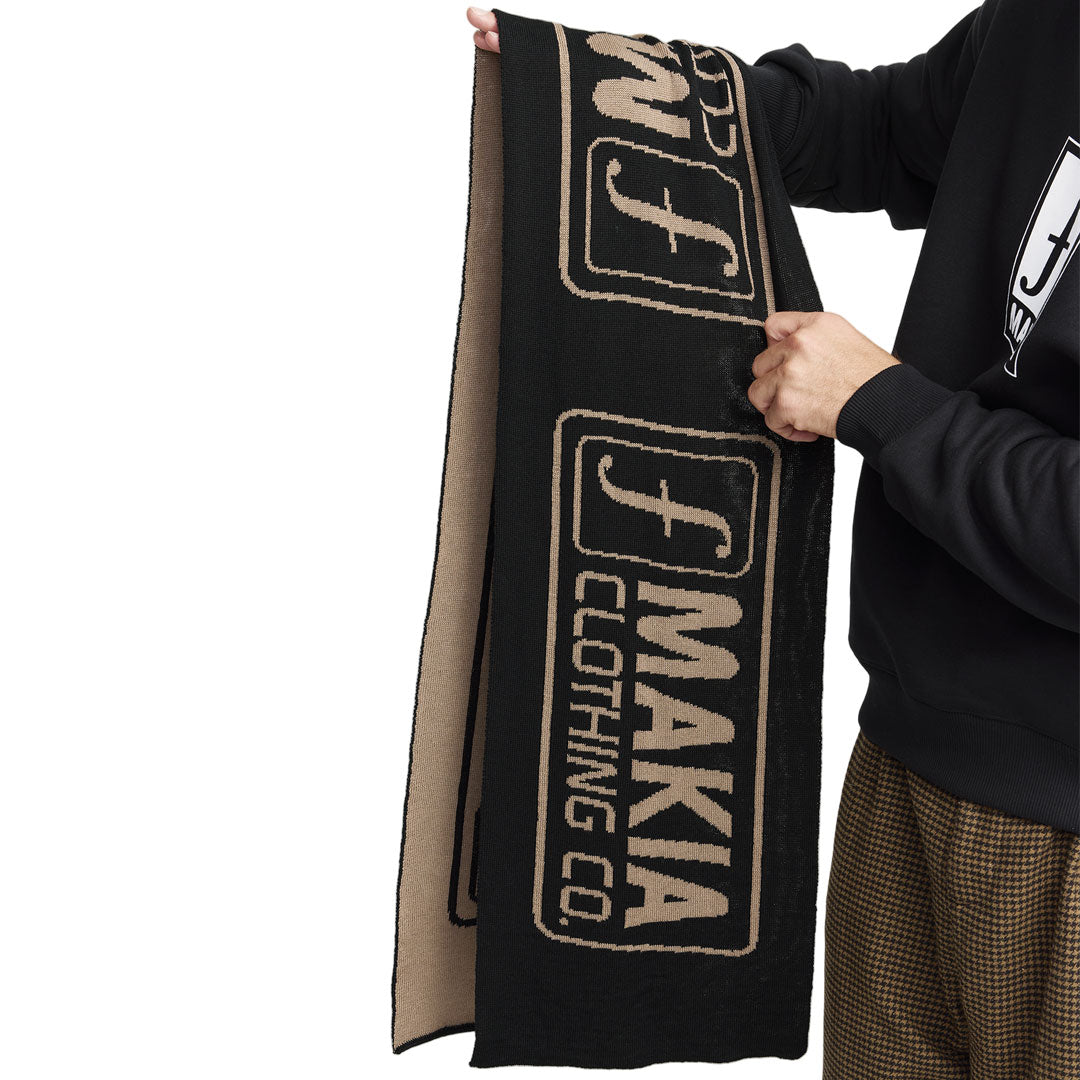 FORUM SNOWBOARDS（フォーラム スノーボード）| MAKIA X FORUM SUMMIT SCARF / BLACK | スノーボード・スケートボードのTACTICS JAPAN