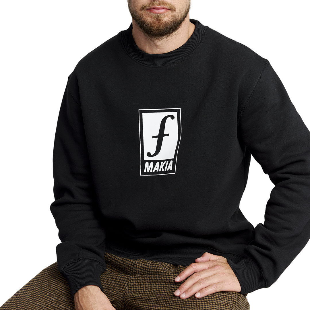 FORUM SNOWBOARDS（フォーラム スノーボード）| MAKIA X FORUM TALMA SWEATSHIRT / BLACK | スノーボード・スケートボードのTACTICS JAPAN