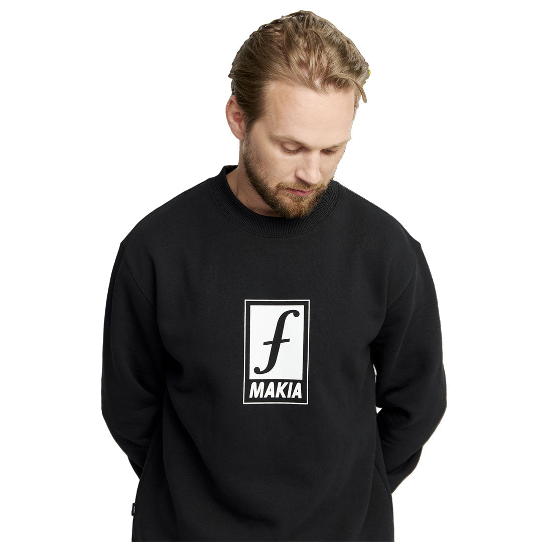 FORUM SNOWBOARDS（フォーラム スノーボード）| MAKIA X FORUM TALMA SWEATSHIRT / BLACK | スノーボード・スケートボードのTACTICS JAPAN