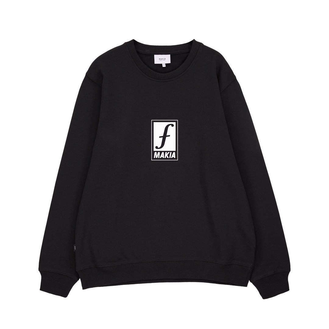 FORUM SNOWBOARDS（フォーラム スノーボード）| MAKIA X FORUM TALMA SWEATSHIRT / BLACK | スノーボード・スケートボードのTACTICS JAPAN
