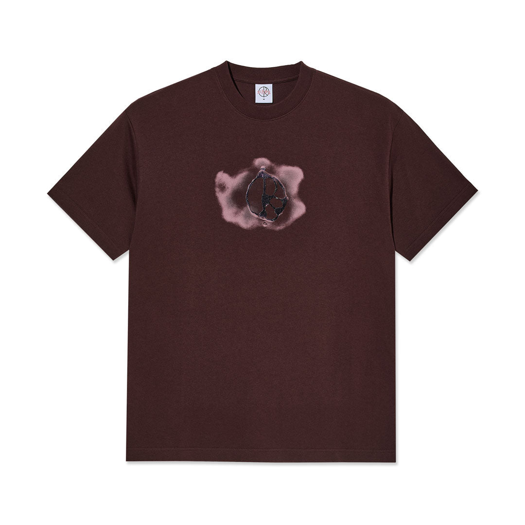 POLAR SKATE CO.（ポーラー スケート カンパニー）| METAL LOGO TEE / WASHED BORDEAUX | スノーボード・スケートボードのTACTICS JAPAN