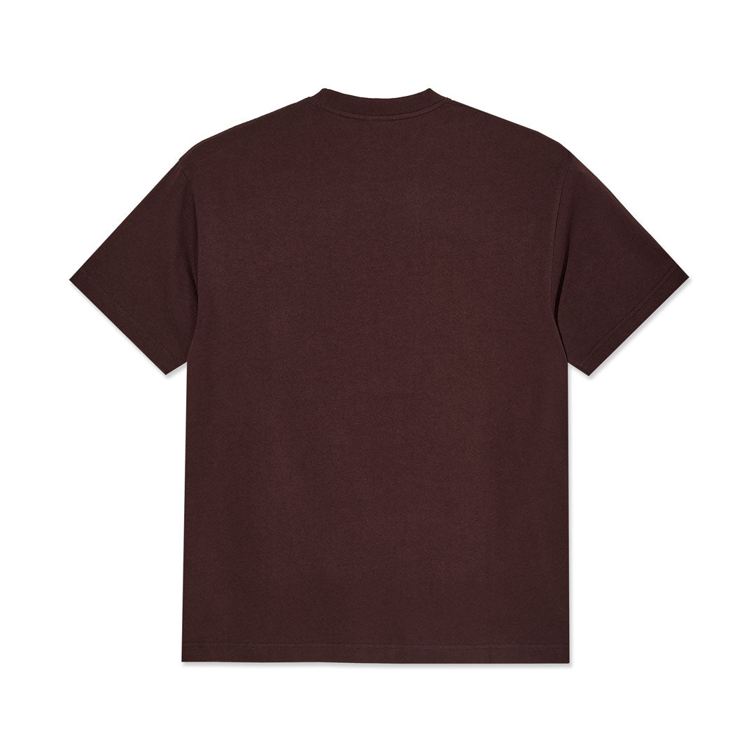 POLAR SKATE CO.（ポーラー スケート カンパニー）| METAL LOGO TEE / WASHED BORDEAUX | スノーボード・スケートボードのTACTICS JAPAN