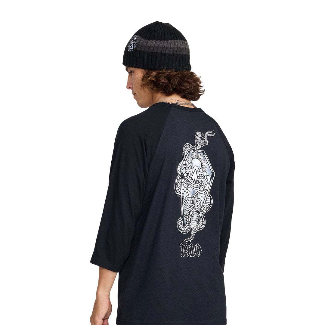 1910（ナインティーンテン）| BROKEN STRAIGHT BEANIE / BLACK | スノーボード・スケートボードのTACTICS JAPAN