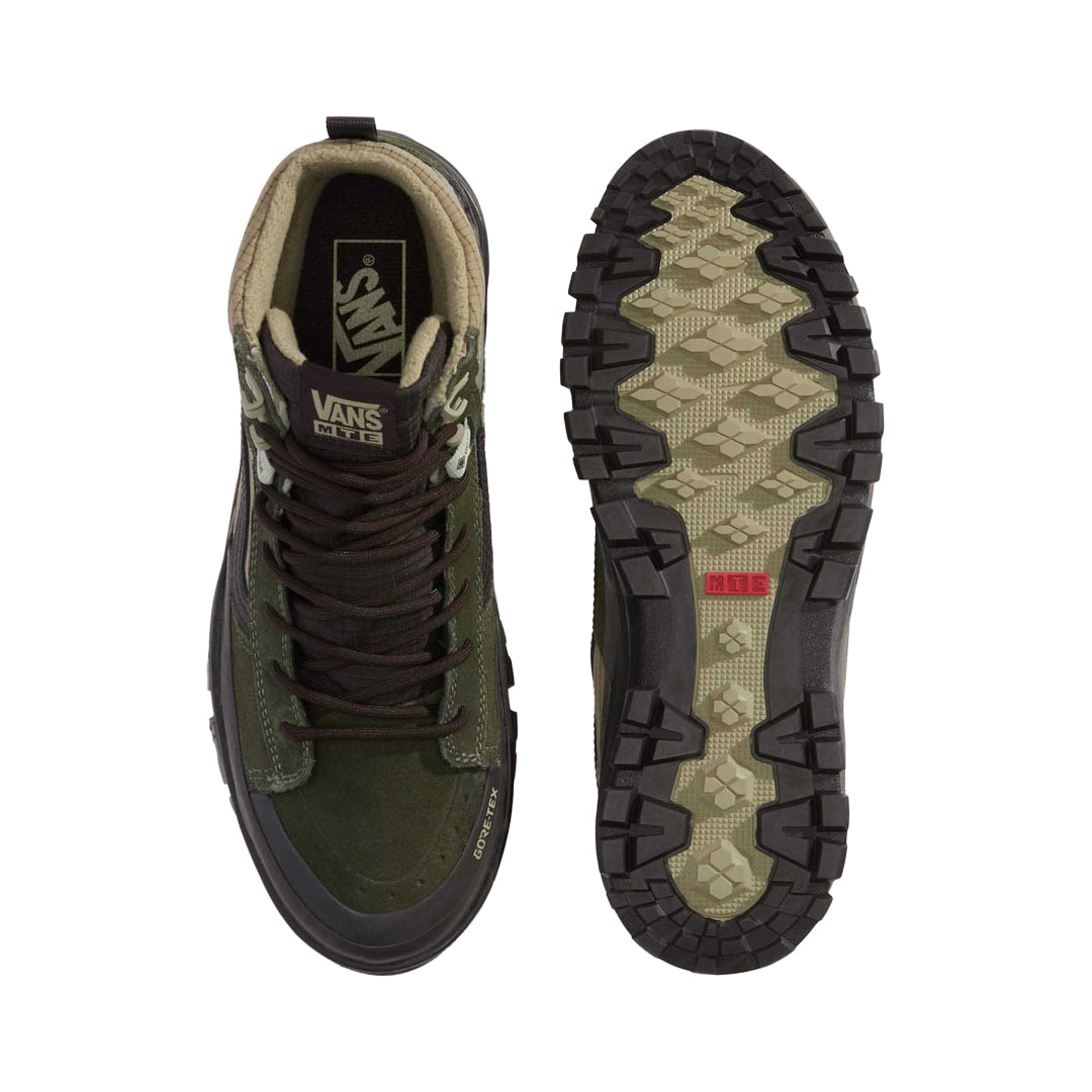 VANS（ヴァンズ）| MTE SK8-HI GORE-TEX INSULATED / DARK GREEN/DARK BROWN | スノーボード・スケートボードのTACTICS JAPAN