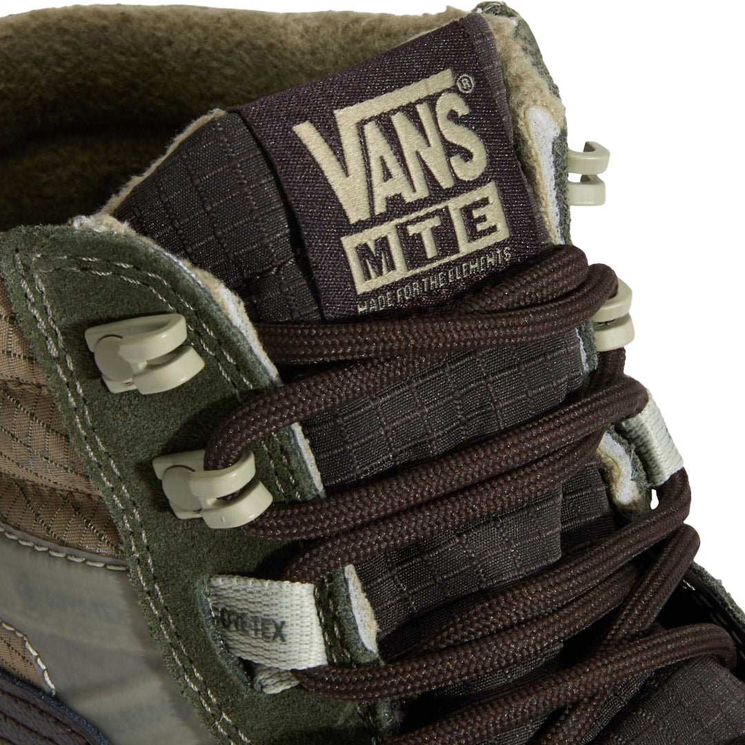 VANS（ヴァンズ）| MTE SK8-HI GORE-TEX INSULATED / DARK GREEN/DARK BROWN | スノーボード・スケートボードのTACTICS JAPAN