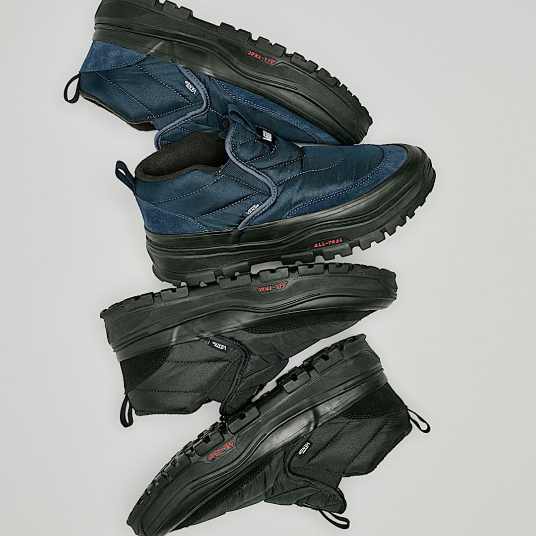 VANS（ヴァンズ）| MID-SLIP PUFF SHOE / BLACK/BLACK | スノーボード・スケートボードのTACTICS JAPAN