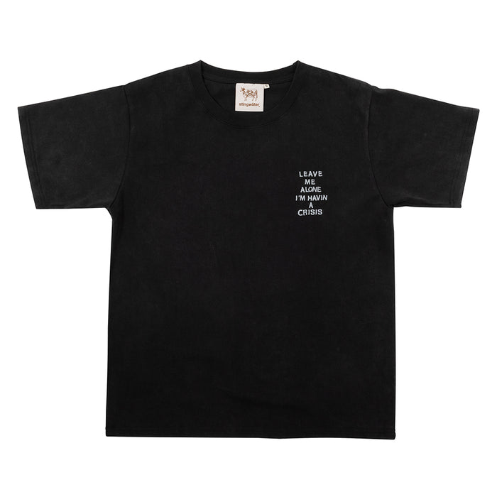 STINGWATER（スティングウォーター）| MINI CRISIS T-SHIRT / FADED BLACK | スノーボード・スケートボードのTACTICS JAPAN