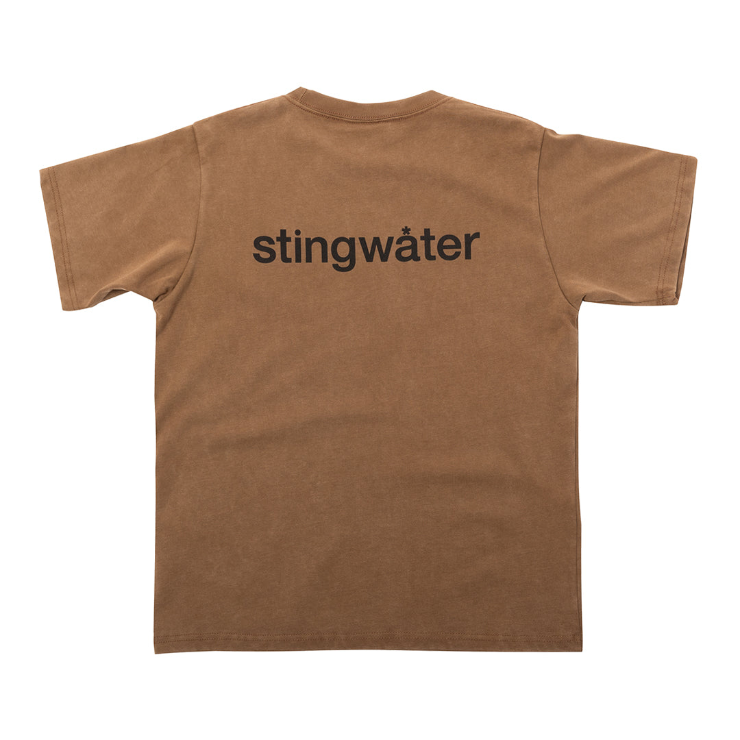STINGWATER（スティングウォーター）| MINI CRISIS T-SHIRT / FADED BROWN | スノーボード・スケートボードのTACTICS JAPAN