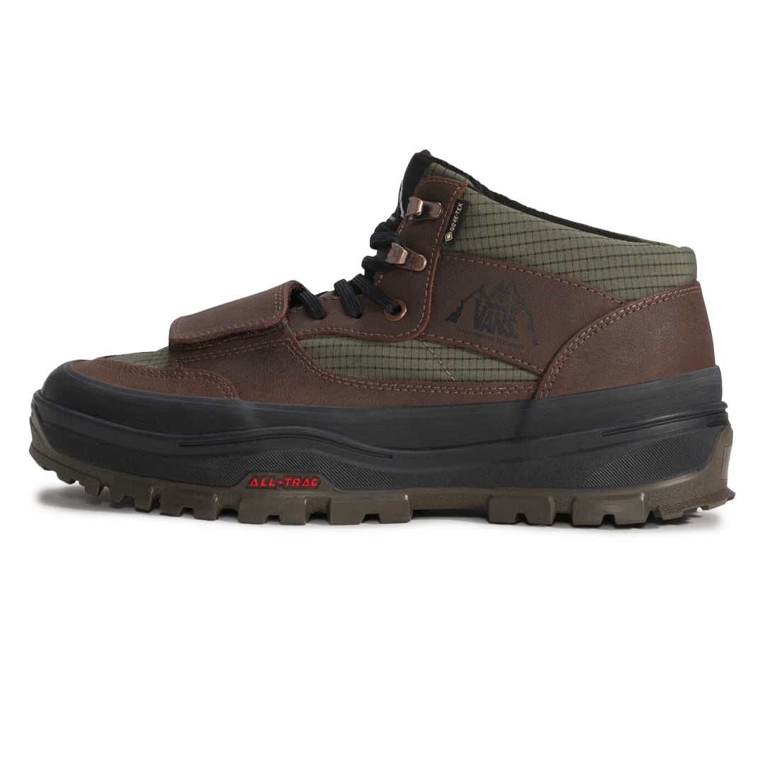 VANS（ヴァンズ）| MOUNTAIN MID GORE-TEX INSULATED SHOE / DARK GREEN/DARK BROWN | スノーボード・スケートボードのTACTICS JAPAN