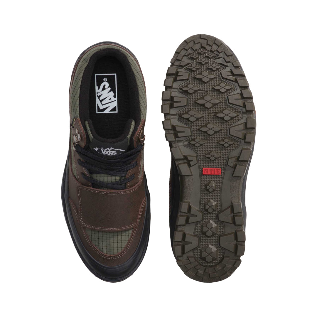 VANS（ヴァンズ）| MOUNTAIN MID GORE-TEX INSULATED SHOE / DARK GREEN/DARK BROWN | スノーボード・スケートボードのTACTICS JAPAN