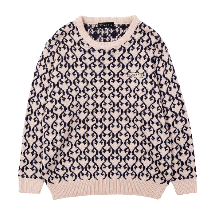 JACQUARD SWEATER / OFF WHITE