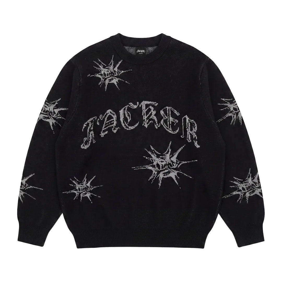 JACKER（ジャッカー）| N°1890 KNIT / BLACK | スノーボード・スケートボードのTACTICS JAPAN
