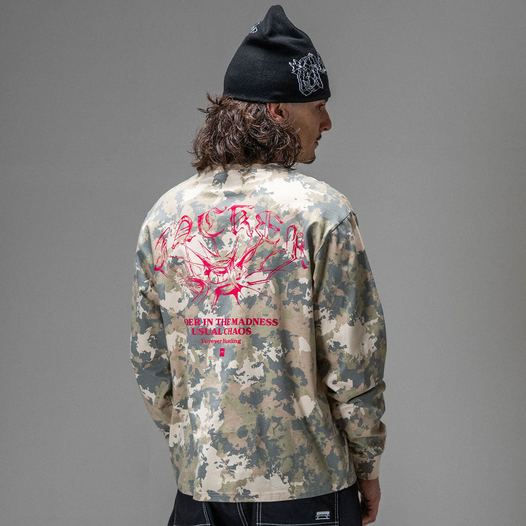 JACKER（ジャッカー）| N°1890 LONG SLEEVES / CAMO | スノーボード・スケートボードのTACTICS JAPAN