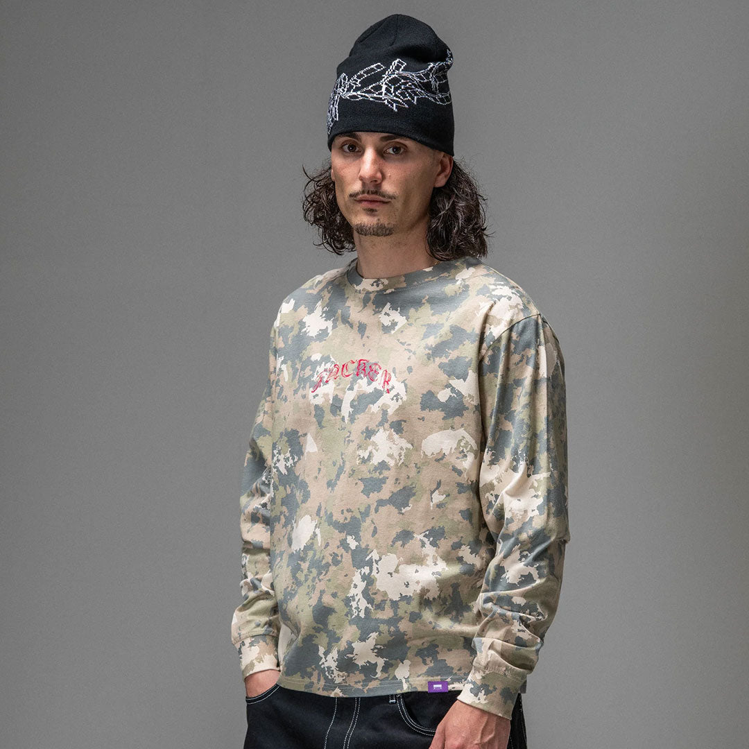 JACKER（ジャッカー）| N°1890 LONG SLEEVES / CAMO | スノーボード・スケートボードのTACTICS JAPAN