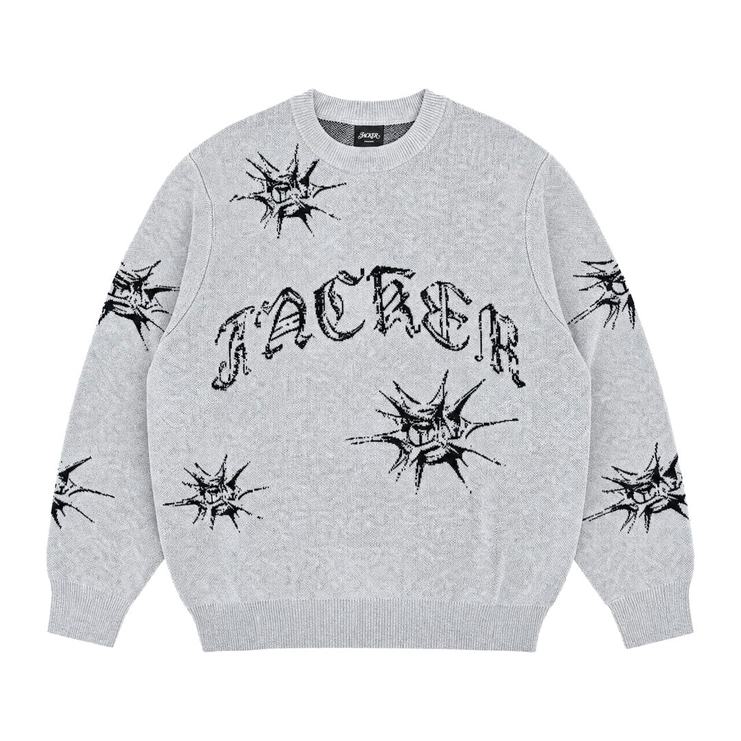 JACKER（ジャッカー）| N°1890 KNIT / GREY | スノーボード・スケートボードのTACTICS JAPAN