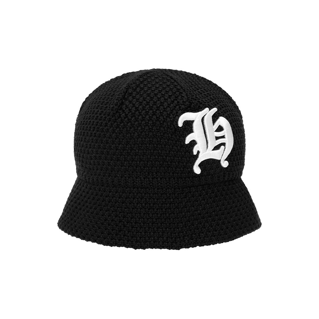 HUF（ハフ）| OLYMPIA KNIT BUCKET HAT / BLACK | スノーボード・スケートボードのTACTICS JAPAN