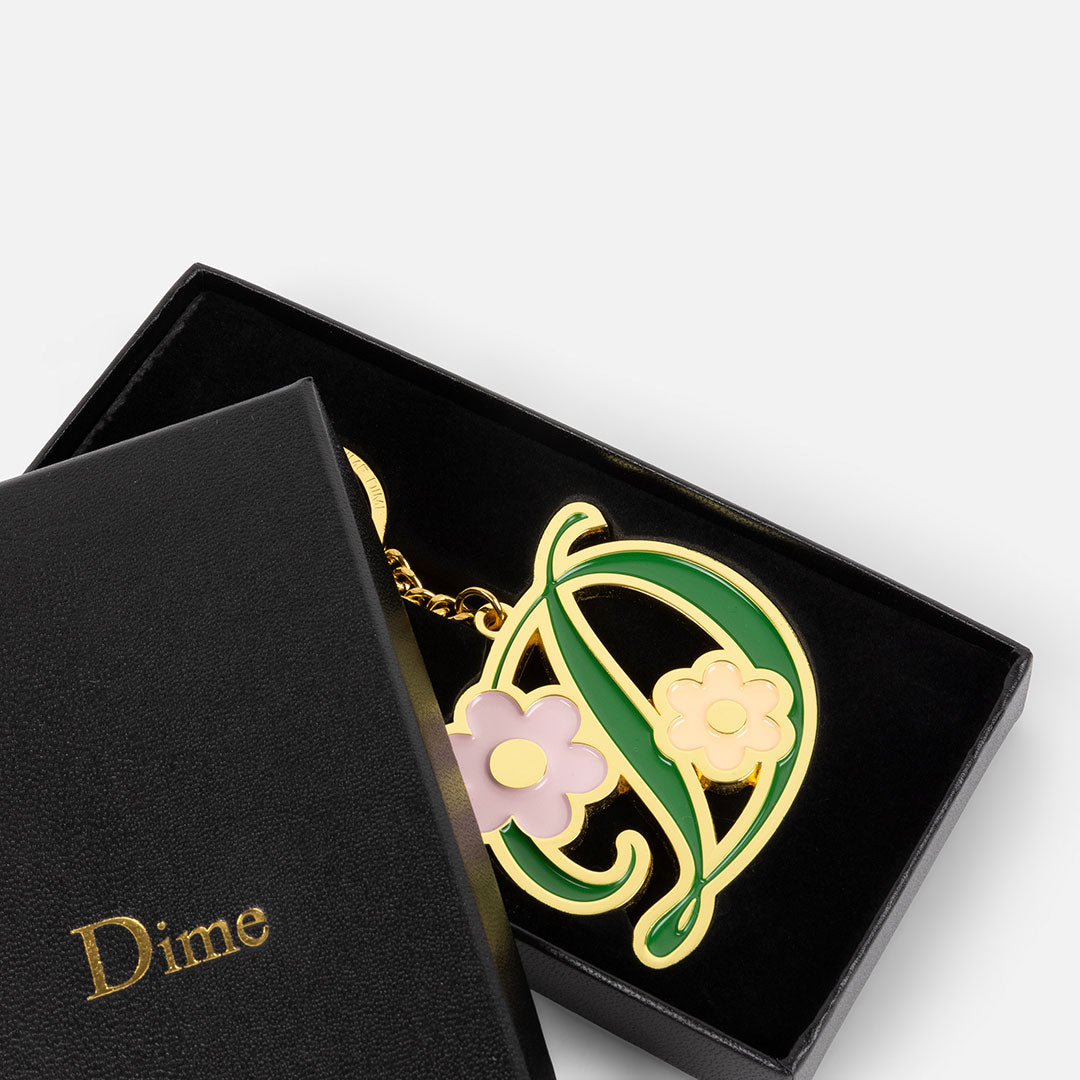 DIME（ダイム）| OVERSIZED FLORAL KEYCHAIN / GOLD | スノーボード・スケートボードのTACTICS JAPAN