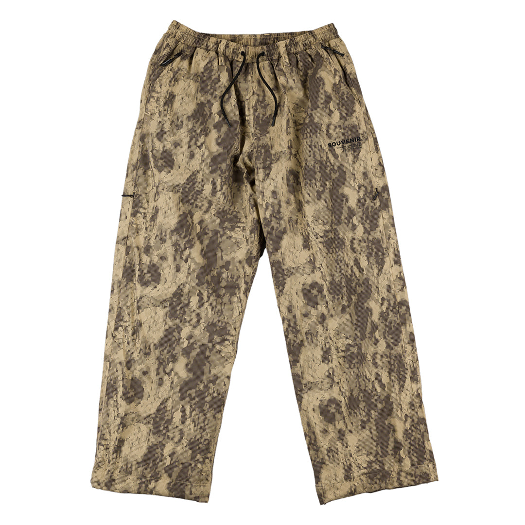 PARACHUTE PANT / BROWN BLOTCH PRINT