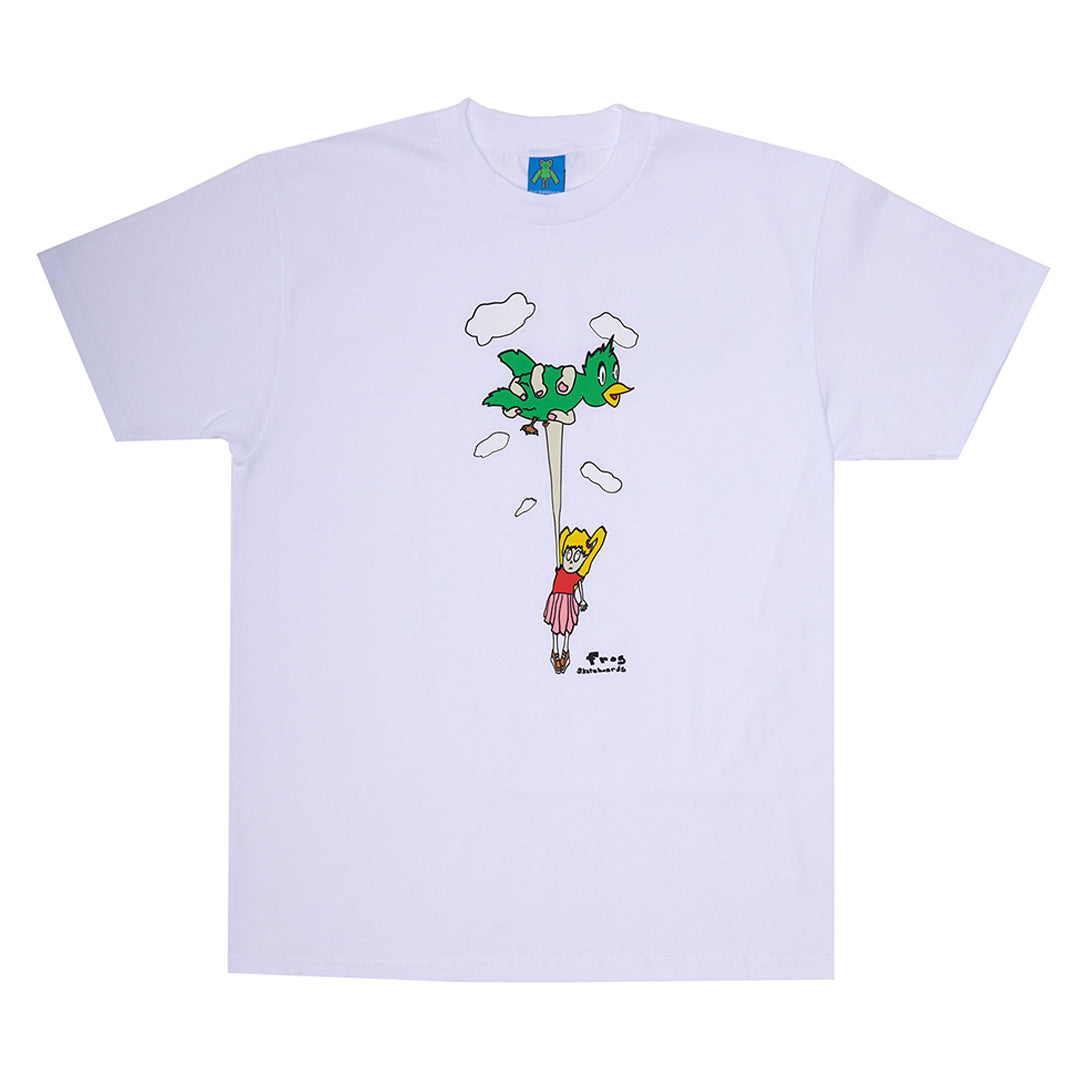 FROG SKATEBOARDINGS（フロッグ スケートボーディング）| クロージング | BIRD GIRL T-SHIRT / WHITE| スノーボード・スケートボードのTACTICS JAPAN