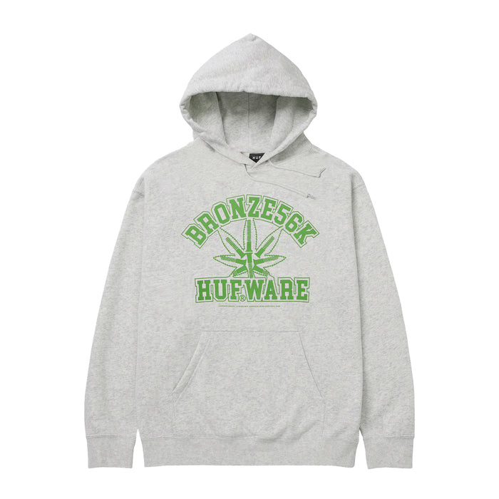 HUF X BRONZE56K PLANTWARE HOODIE / ASH GREY