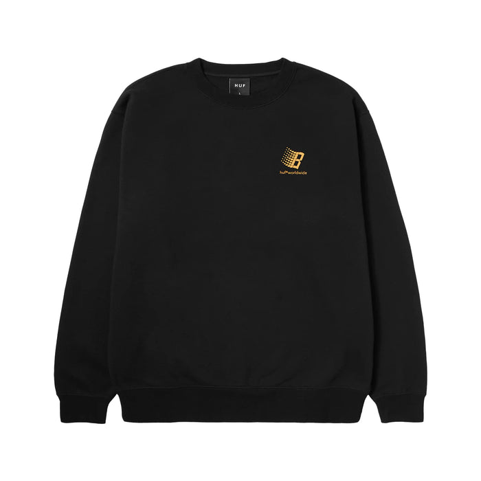 HUF X BRONZE56K CREWNECK / BLACK