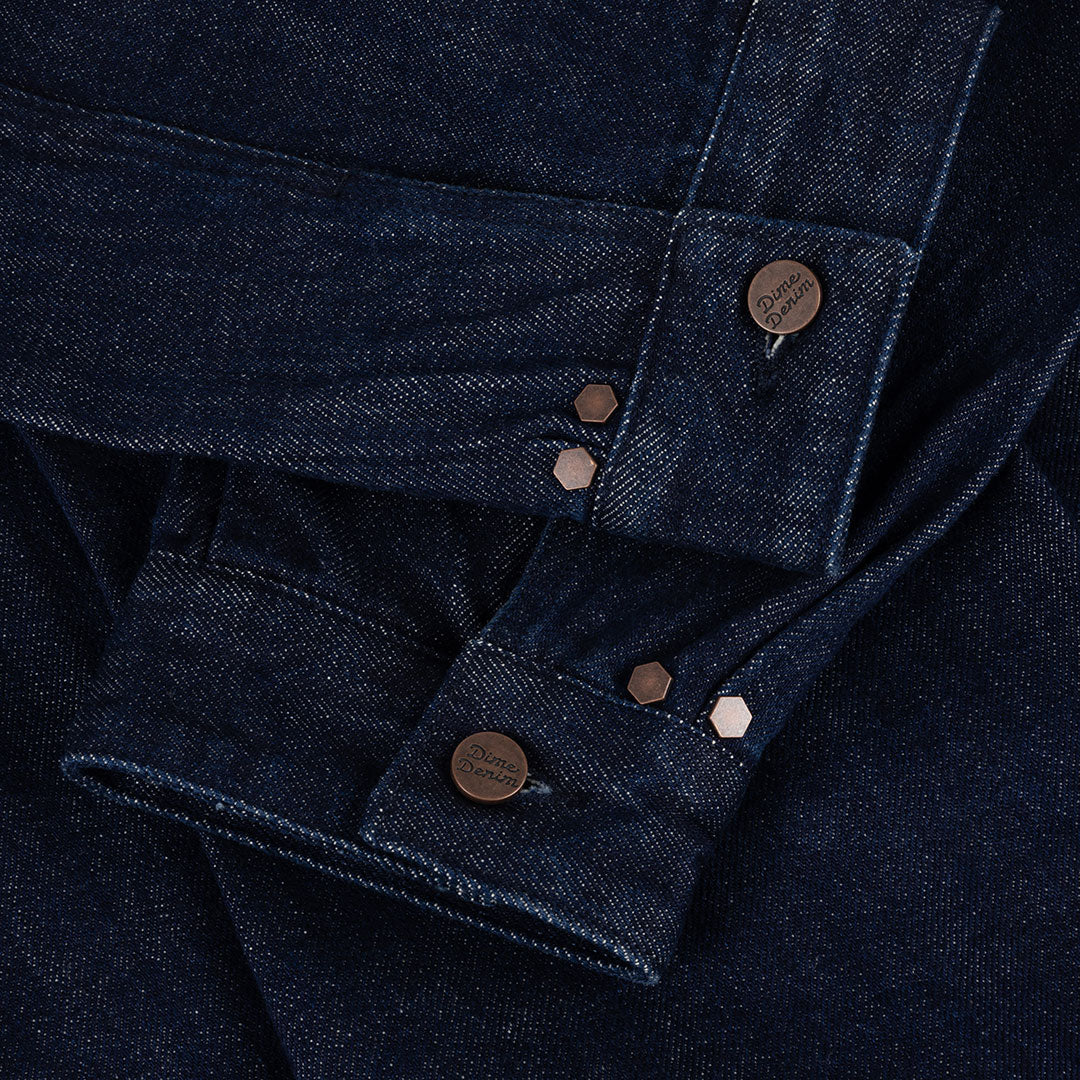 DIME（ダイム）| PLEATED DENIM JACKET / INDIGO | スノーボード・スケートボードのTACTICS JAPAN