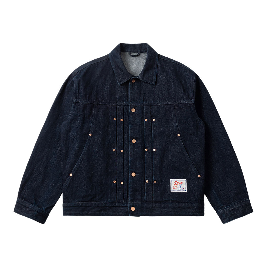 DIME（ダイム）| PLEATED DENIM JACKET / INDIGO | スノーボード・スケートボードのTACTICS JAPAN