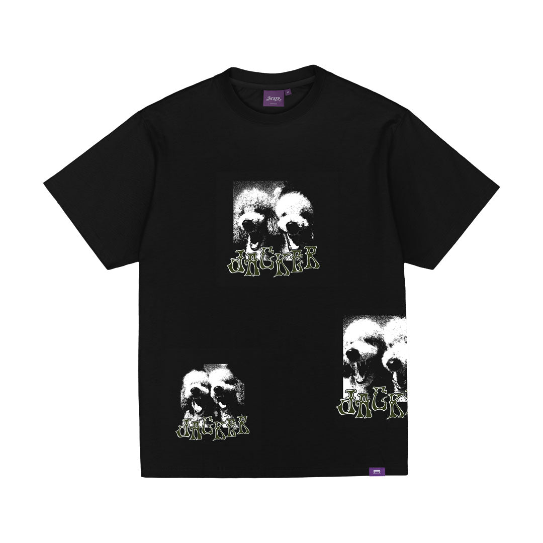 POODLE PALES T-SHIRT / BLACK