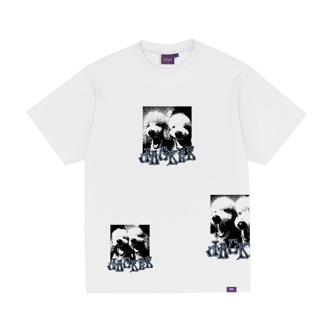 POODLE PALES T-SHIRT / WHITE