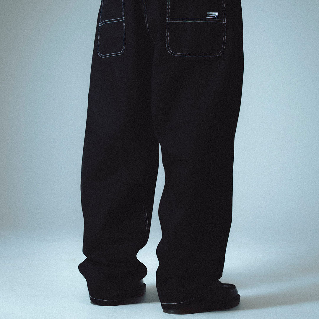 JACKER（ジャッカー）| CLASSIC DENIM BAGGY PANT / BLACK | スノーボード・スケートボードのTACTICS JAPAN