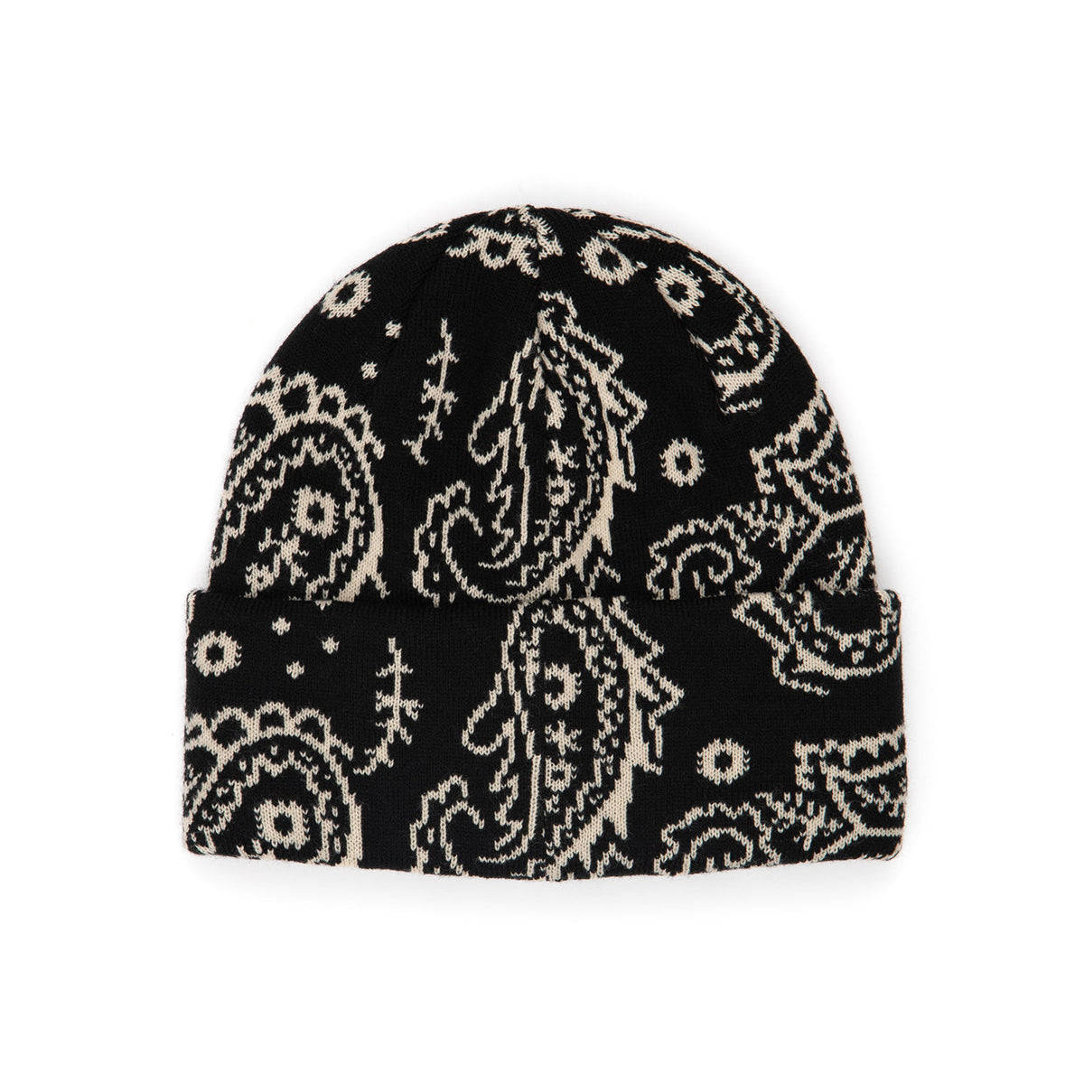 PAISLEY BEANIE / BLACK