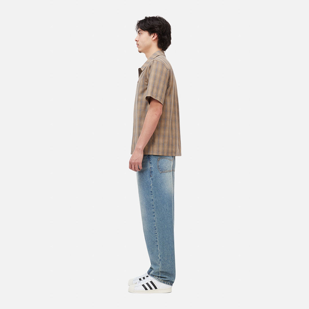 DIME MTL（ダイム モントリオール）| PLAID BUTTON UP SHIRT / BROWN | スノーボード・スケートボードのTACTICS JAPAN