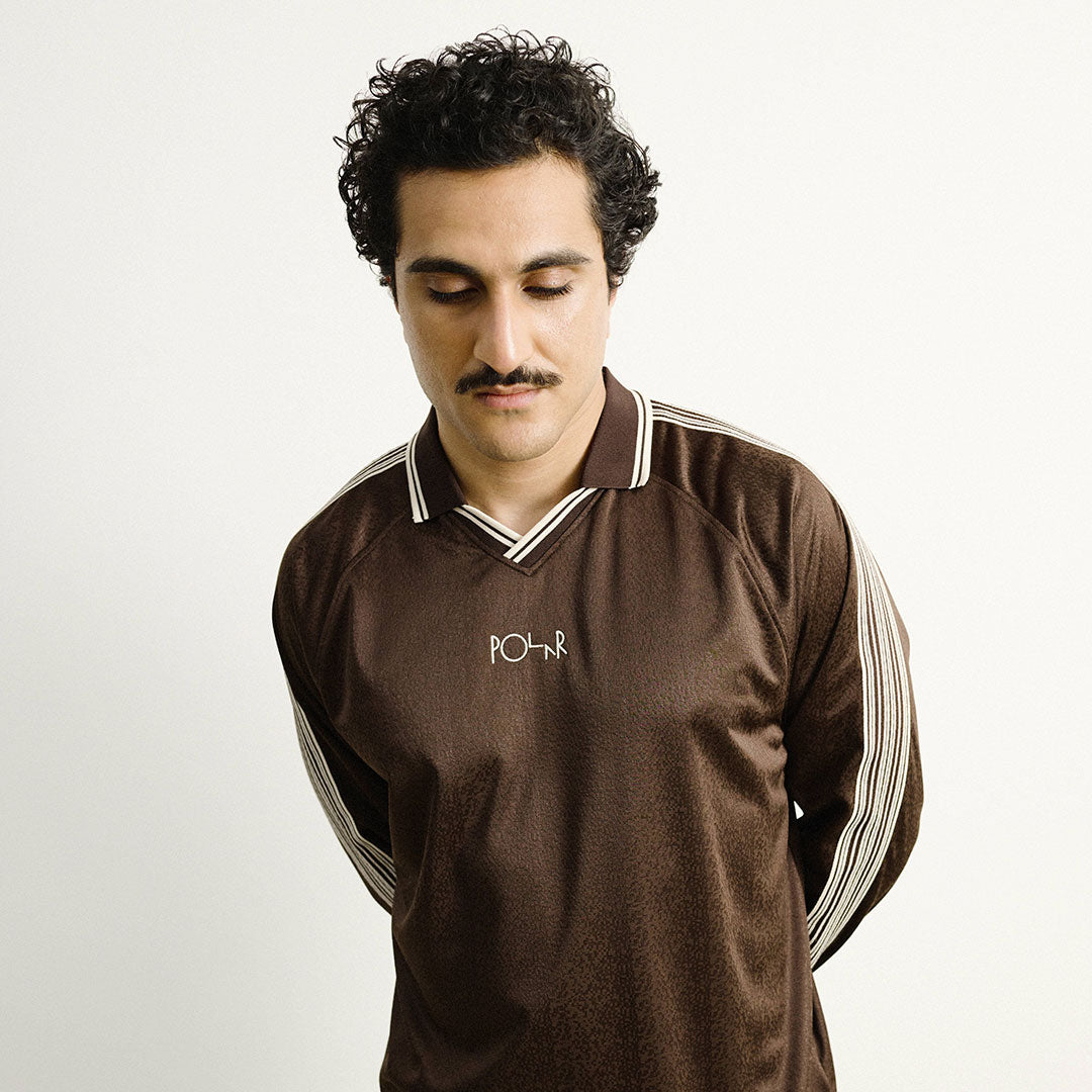 POLAR SKATE CO. （ポーラー スケート カンパニー）| DAVIE LS SHIRT / CHOCOLATE/IVORY | スノーボード・スケートボードのTACTICS JAPAN