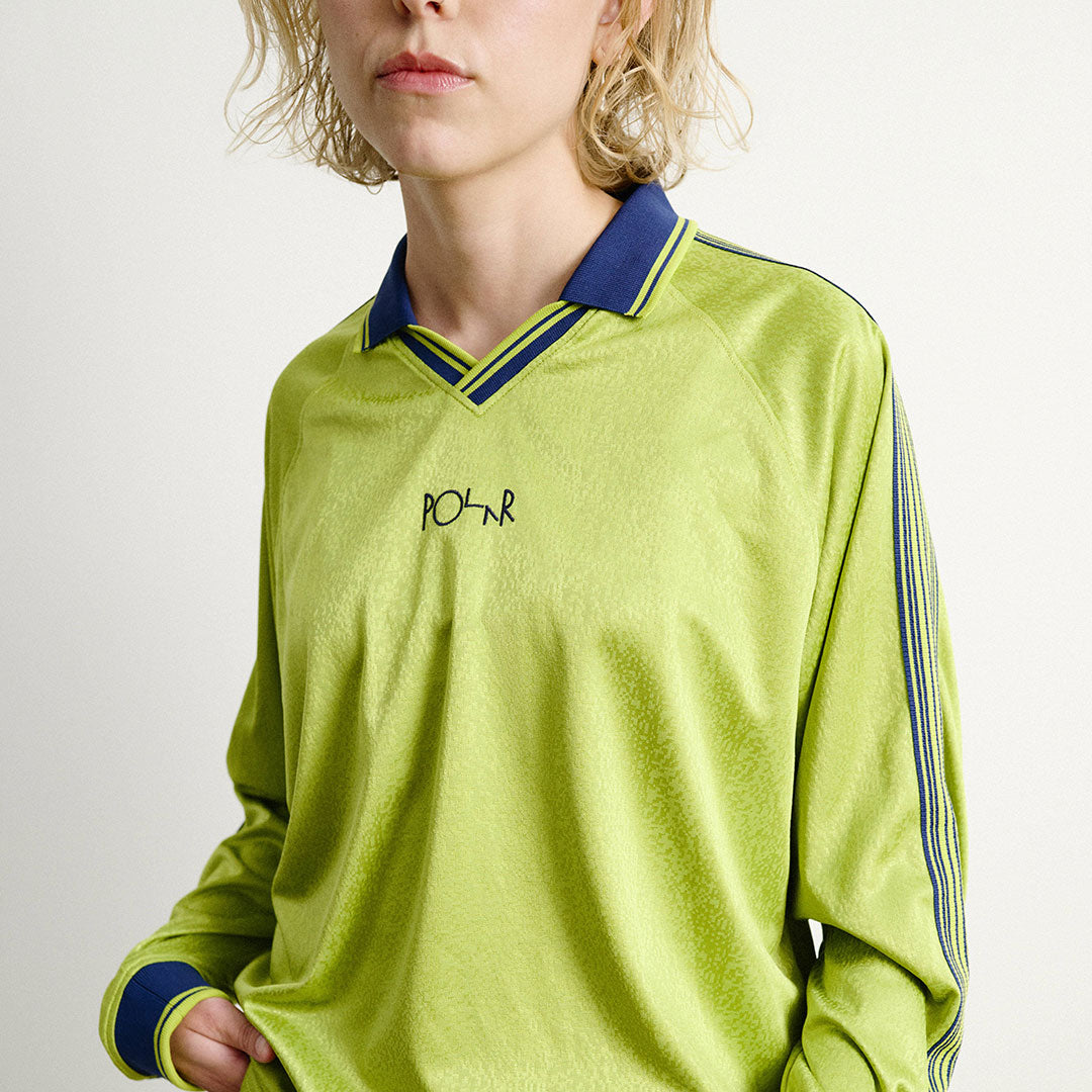 POLAR SKATE CO. （ポーラー スケート カンパニー）| DAVIE LS SHIRT / PERIDOT/DARK BLUE | スノーボード・スケートボードのTACTICS JAPAN