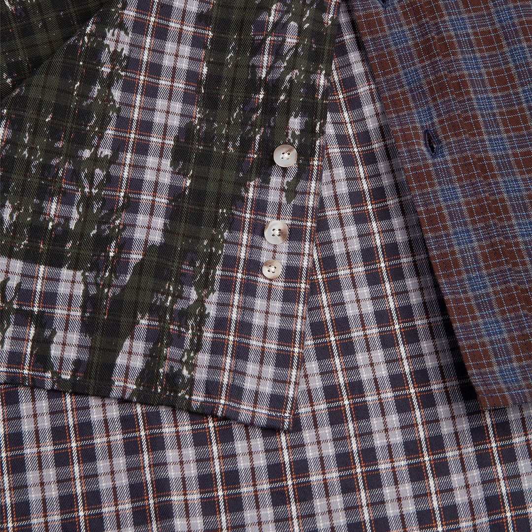POLAR SKATE CO.（ポーラー スケート カンパニー）| BEN LS SHIRT VIOLIN / GRAPHITE/BLUE | スノーボード・スケートボードのTACTICS JAPAN