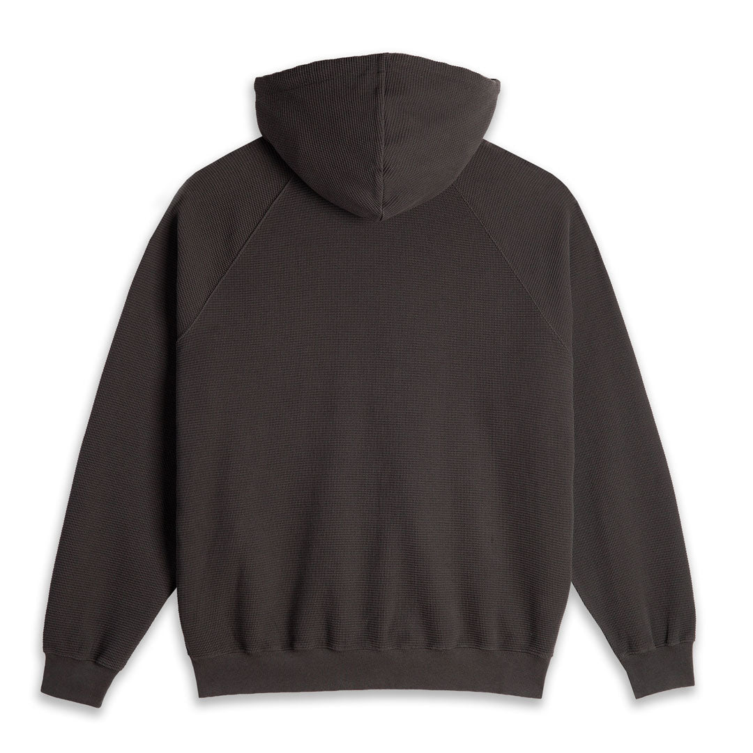 POLAR SKATE CO.（ポーラー スケート カンパニー）| WAFFLE ZIP HOODIE / DIRTY BLACK | スノーボード・スケートボードのTACTICS JAPAN