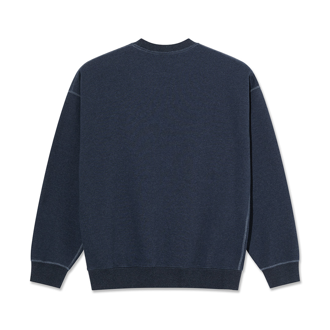 POLAR SKATE CO.（ポーラー スケート カンパニー）| FRANKIE CREWNECK / NAVY MELANGE | スノーボード・スケートボードのTACTICS JAPAN