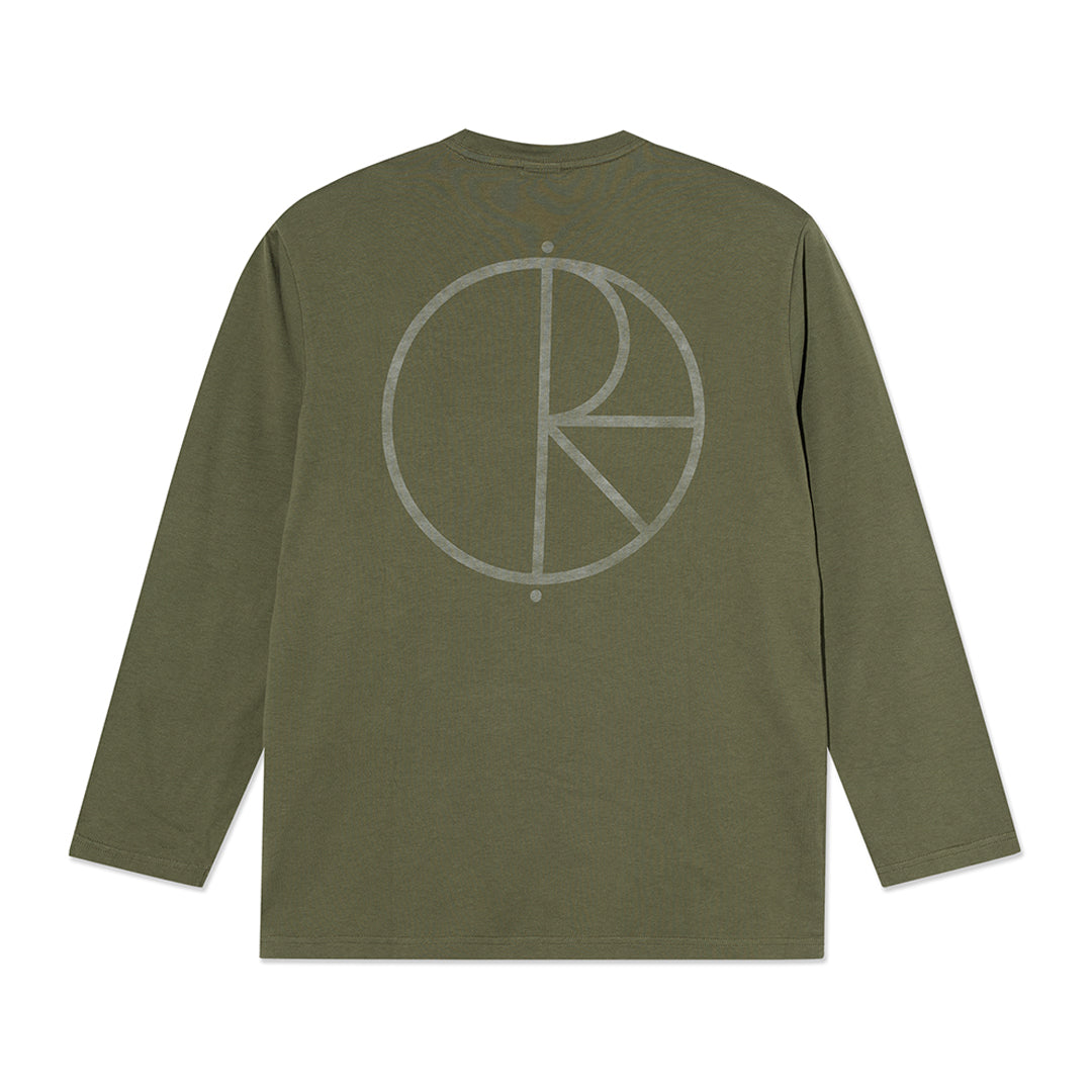 POLAR SKATE CO.（ポーラー スケート カンパニー）| STROKE LOGO STEVE TEE LS / ARMY GREEN | スノーボード・スケートボードのTACTICS JAPAN