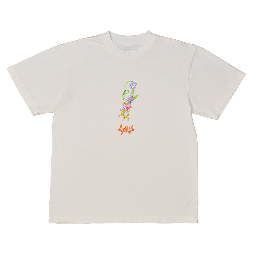 APRIL SKATEBOARDS（エイプリール スケートボード）| FLOWER BY EMA GASPAR TEE / WHITE | スノーボード・スケートボードのTACTICS JAPAN