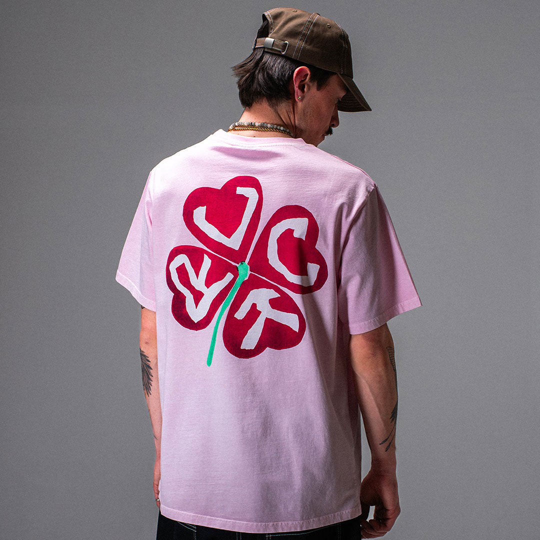 JACKER（ジャッカー）| RED CLOVER T-SHIRT / PINK | スノーボード・スケートボードのTACTICS JAPAN