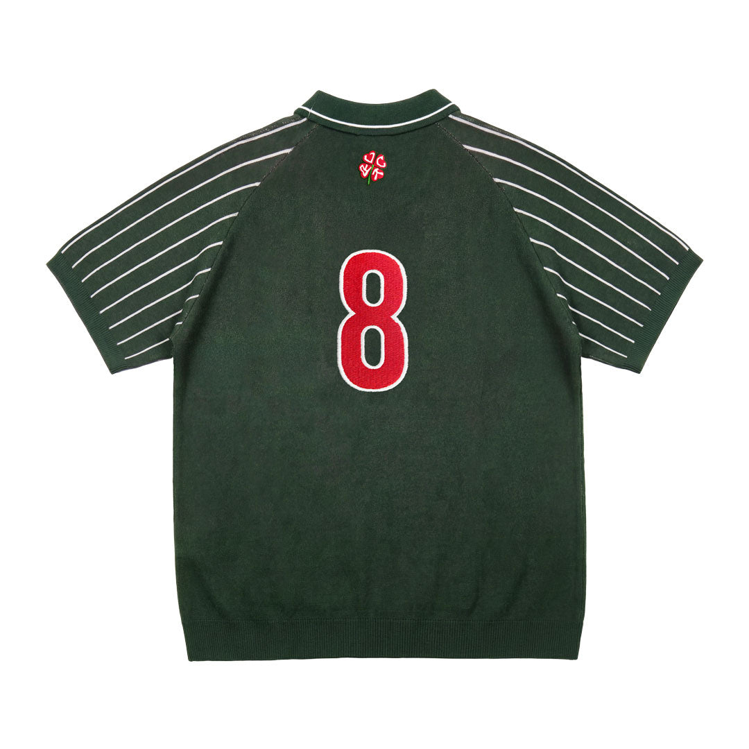 RED CLOVER POLO KNIT / GREEN
