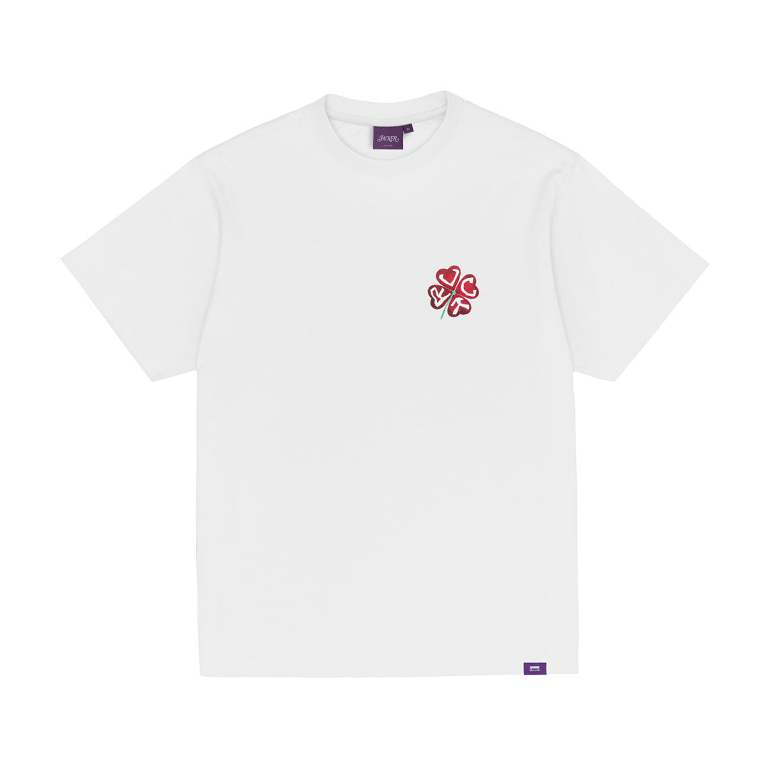 RED CLOVER T-SHIRT / WHITE