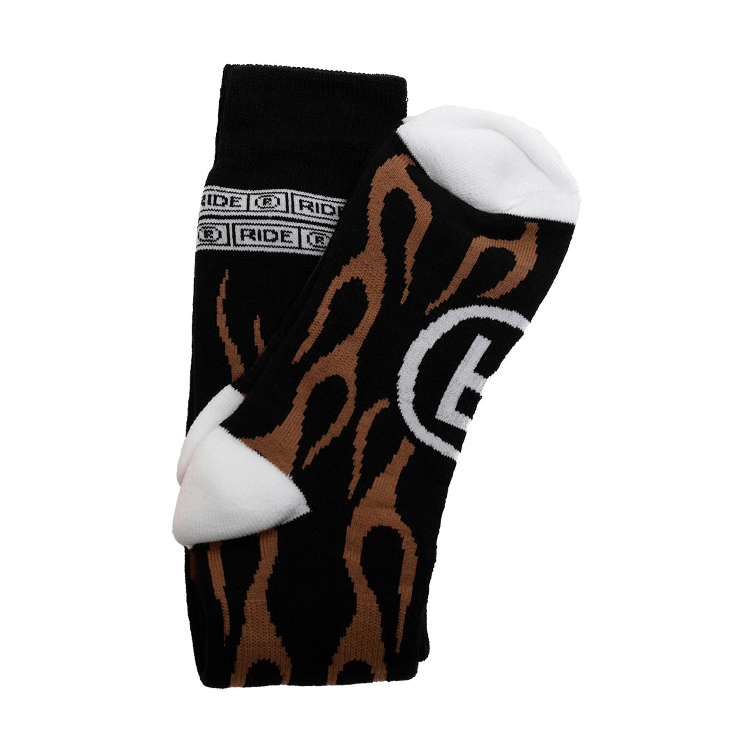 RIDE SNOWBOARDS（ライド スノーボード）| RIDE SMOKE SOCK / BLACK | スノーボード・スケートボードのTACTICS JAPAN